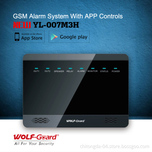 CE RoHS Certificate! Wireless GSM Burglar Alarm Security System with APP Control (YL007M3H)